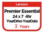 Lenovo Essential Service + YourDrive YourData + Premier Support - extended service agreement - 3 years - on-site
