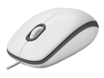 Logitech M100 - mouse - USB - white