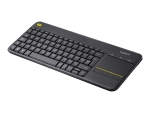 Logitech Wireless Touch Keyboard K400 Plus - keyboard - Nordic - black