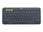 Logitech K380 Multi-Device Bluetooth Keyboard - keyboard - Nordic - black
