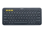 Logitech K380 Multi-Device Bluetooth Keyboard - keyboard - Nordic - black