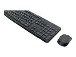 Logitech MK235 - keyboard and mouse set - German