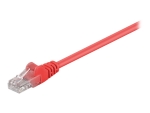 MicroConnect network cable - 25 cm - red