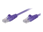 MicroConnect network cable - 50 cm - purple