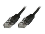 MicroConnect network cable - 1 m - black