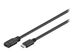 MicroConnect - USB-C extension cable - USB-C to USB-C - 1 m