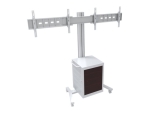 Multibrackets M Public Display Stand 180 Dual MediaBox4 stand - for 2 LCD displays - silver