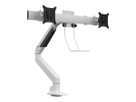 Multibrackets M VESA Gas Lift Arm Single w. Duo Crossbar - mounting kit - for 2 LCD displays - white