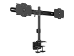 Multibrackets M - mounting kit - dual desk clamp - for 2 monitors - black