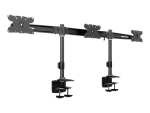 Multibrackets M VESA Desktopmount Triple Desk Clamp - mounting kit - for 3 LCD displays - black