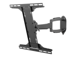 Peerless Full-Motion Plus Wall Mount SA746PU mounting kit - for flat panel - gloss black