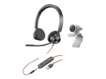 Poly Studio P5 - webcam - with Poly Blackwire 3325 Headset