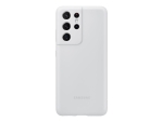 Samsung Silicone Cover EF-PG998 - Back cover for mobile phone - silicone - light grey - for Galaxy S21 Ultra 5G