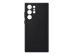 Samsung EF-VS908 - Back cover for mobile phone - genuine leather - black - for Galaxy S22 Ultra