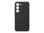 Samsung EF-VS911 - Back cover for mobile phone - genuine leather - black - for Galaxy S23