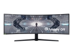 Samsung Odyssey G9 C49G95TSSR - G95T Series - QLED monitor - curved - 49" - 5120 x 1440 Dual Quad HD @ 240 Hz - VA - 1000 cd/m² - 2500:1 - 1 ms - HDMI, 2xDisplayPort - black