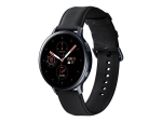 Samsung Galaxy Watch Active 2 - 44 mm - black stainless steel - smart watch with band - leather - black - display 1.4" - 4 GB - Wi-Fi, NFC, Bluetooth - 42 g