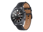 Samsung Galaxy Watch 3 - 45 mm - mystic black - smart watch with band - leather - display 1.4" - 8 GB - Wi-Fi, LTE, NFC, Bluetooth - 4G - 53.8 g