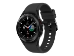 Samsung Galaxy Watch4 Classic - 42 mm - black - smart watch with ridge sport band - fluoroelastomer - black - display 1.2" - 16 GB - NFC, Wi-Fi, Bluetooth - 46.5 g