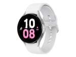 Samsung Galaxy Watch5 - 44 mm - silver - smart watch with sport band - white - display 1.4" - 16 GB - LTE, NFC, Wi-Fi, Bluetooth - 4G - 33.5 g