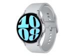 Samsung Galaxy Watch6 - 44 mm - smart watch with sport band - silver - band size: M/L - display 1.5" - 16 GB - NFC, Wi-Fi, Bluetooth - 33.3 g - silver