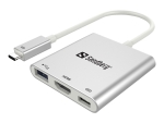 Sandberg USB-C Mini Dock HDMI+USB - docking station - USB - HDMI