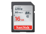 SanDisk Ultra - flash memory card - 16 GB - SDHC UHS-I