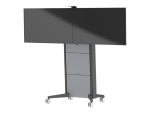 SMS Presence Video Conference stand - for 2 flat panels - aluminium, antracite grey
