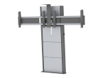 SMS Presence Wall/Floor VC Motorized - stand - motorised - for 2 LCD displays - aluminium, antracite grey