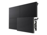 SMS Multi Display Wall+ mounting component - for LCD display - black, aluminium