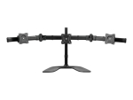 StarTech.com Triple Monitor Stand for VESA Mount Monitors up to 27" - Steel (ARMBARTRIO2) stand - adjustable arm - for 3 monitors - black