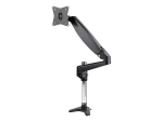 StarTech.com Desk Mount Monitor Arm for Single VESA Display up to 32" or 49" Ultrawide 8kg/17.6lb, Full Motion Articulating & Height Adjustable w/ Cable Management, C-Clamp, Grommet Mount - Single Monitor Arm mounting kit - full-motion adjustable arm - fo