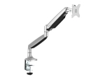 StarTech.com Desk Mount Monitor Arm - Full Motion Articulating - Monitors 12" to 34" Adjustable VESA Single Monitor Arm - Desk & Grommet Clamp -Silver (ARMPIVOTHD) - mounting kit - for LCD display (adjustable arm)