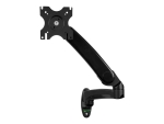 StarTech.com Wall Mount Monitor Arm - Full Motion Articulating - Adjustable - Supports Monitors 12" to 34" - VESA Monitor Wall Mount - Black (ARMPIVWALL) - mounting kit - for flat panel (adjustable arm)