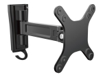 StarTech.com Monitor Wall Mount - Single Swivel - Supports Monitors 13" to 34" - VESA Monitor Wall Mount Bracket - Black (ARMWALLS) - adjustable arm - for monitor / flat panel