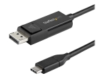 StarTech.com 6ft (2m) USB C to DisplayPort 1.2 Cable 4K 60Hz, Bidirectional DP to USB-C or USB-C to DP Reversible Video Adapter Cable, HBR2/HDR, USB Type C / Thunderbolt 3 Monitor Cable - 4K USB-C to DP Cable (CDP2DP2MBD) - DisplayPort cable - 24 pin USB-