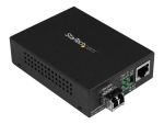 StarTech.com Multimode (MM) LC Fiber Media Converter for 10/100/1000 Network - 550m - Gigabit Ethernet - 850nm - with SFP Transceiver (MCM1110MMLC) - fibre media converter - 10Mb LAN, 100Mb LAN, 1GbE