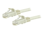 StarTech.com 5m CAT6 Ethernet Cable, 10 Gigabit Snagless RJ45 650MHz 100W PoE Patch Cord, CAT 6 10GbE UTP Network Cable w/Strain Relief, White, Fluke Tested/Wiring is UL Certified/TIA - Category 6 - 24AWG (N6PATC5MWH) - patch cable - 5 m - white