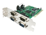 StarTech.com 4-Port PCI Serial Card with 16550 UART - PCI RS232 Serial Adapter Card (PCI4S550N) - serial adapter - PCI - RS-232 x 4