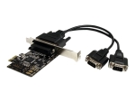 StarTech.com 2 Port RS232 PCI Express Serial Card w/ Breakout Cable - serial adapter - PCIe - RS-232 x 2