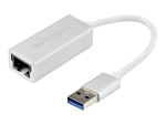 StarTech.com USB 3.0 to Gigabit Network Adapter - Silver - Sleek Aluminum Design for MacBook, Chromebook or Tablet - Native Driver Support (USB31000SA) - network adapter - USB 3.0 - Gigabit Ethernet x 1
