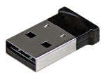 StarTech.com Bluetooth Adapter - Mini Bluetooth 4.0 USB Adapter - 50m/165ft Wireless Bluetooth Dongle - Smart Ready LE+EDR (USBBT1EDR4) - network adapter - USB