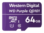 WD Purple SC QD101 WDD064G1P0C - flash memory card - 64 GB - microSDXC UHS-I