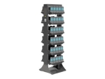 Zebra - rack - dual side - for 12 multi-slot cradles - accommodate up to 60 devices